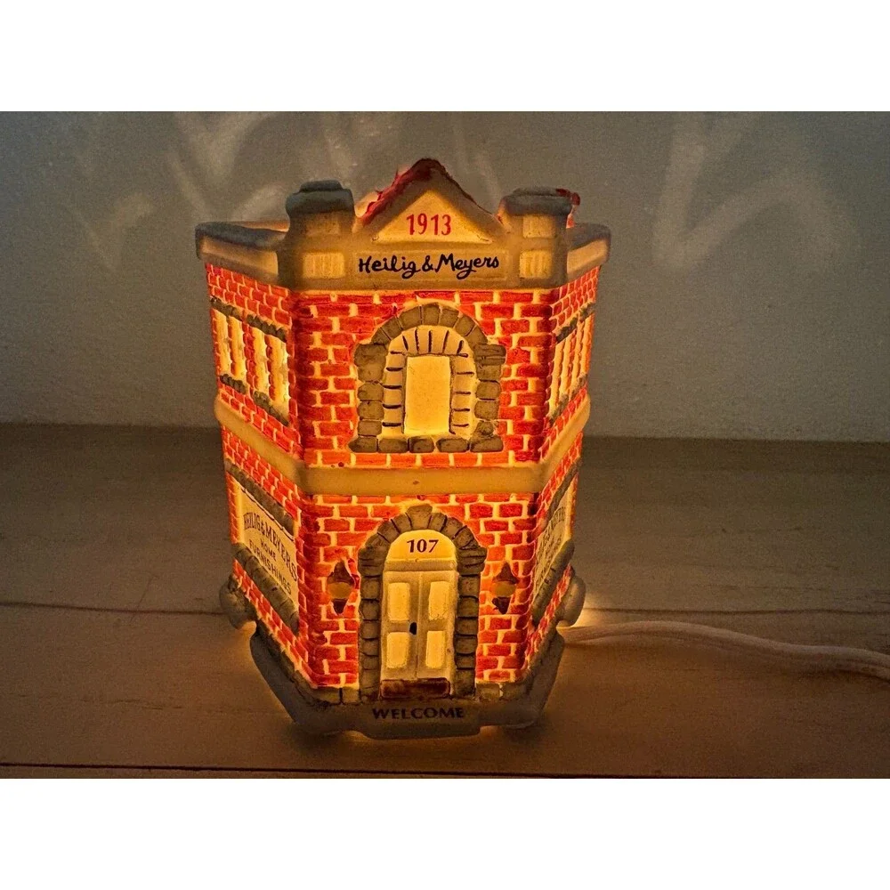 1994 American Landmarks Collection Christmas Heiling & Meyers Porcelain Store